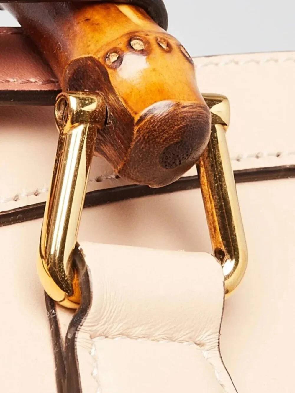 Gucci Beige Smooth Leather Small Diana Tote Bag